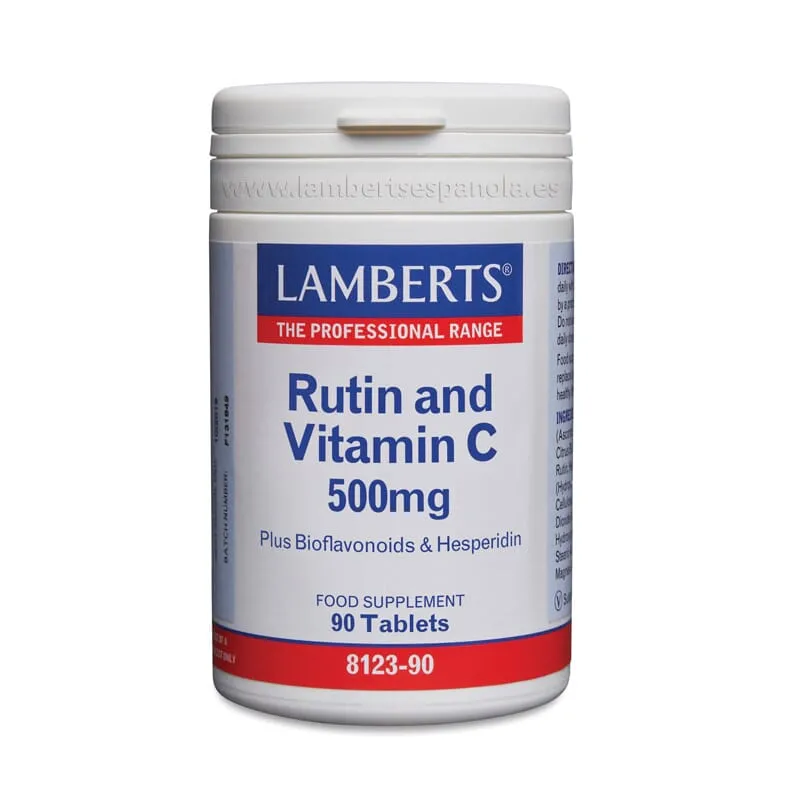 RUTINA Y VITAMINA C 500mg + BIOFLAVONOIDES