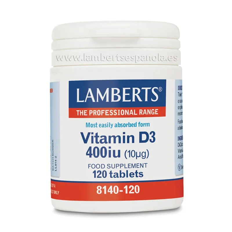 Vitamina D3 400UI (10µg) -LAMBERTS