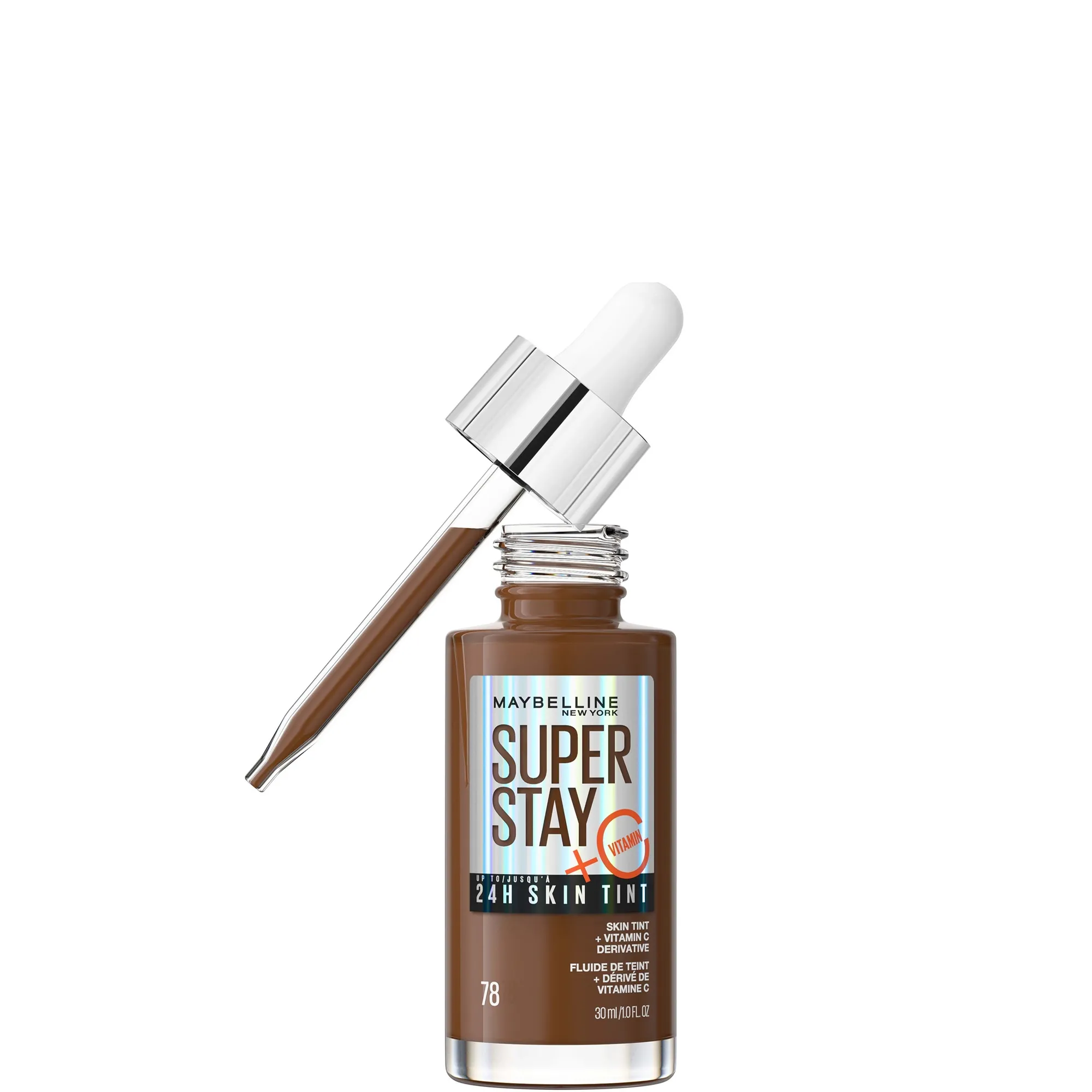 Maybelline Super Stay up to 24H Skin Tint Foundation + Vitamin C 30ml (Various Shades)