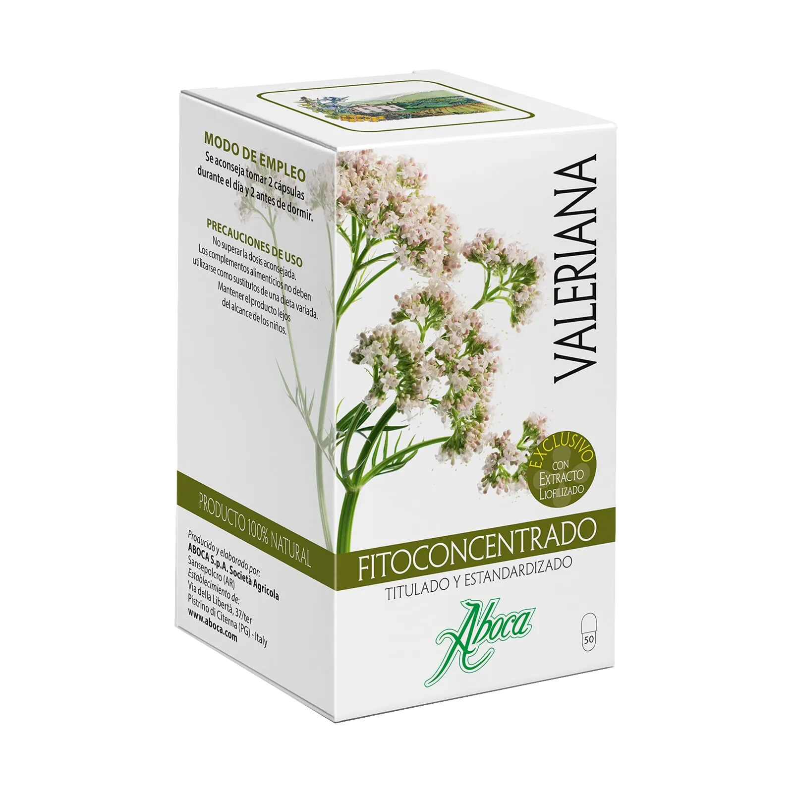Aboca Valeriana Fitoconcentrado 50 Caps