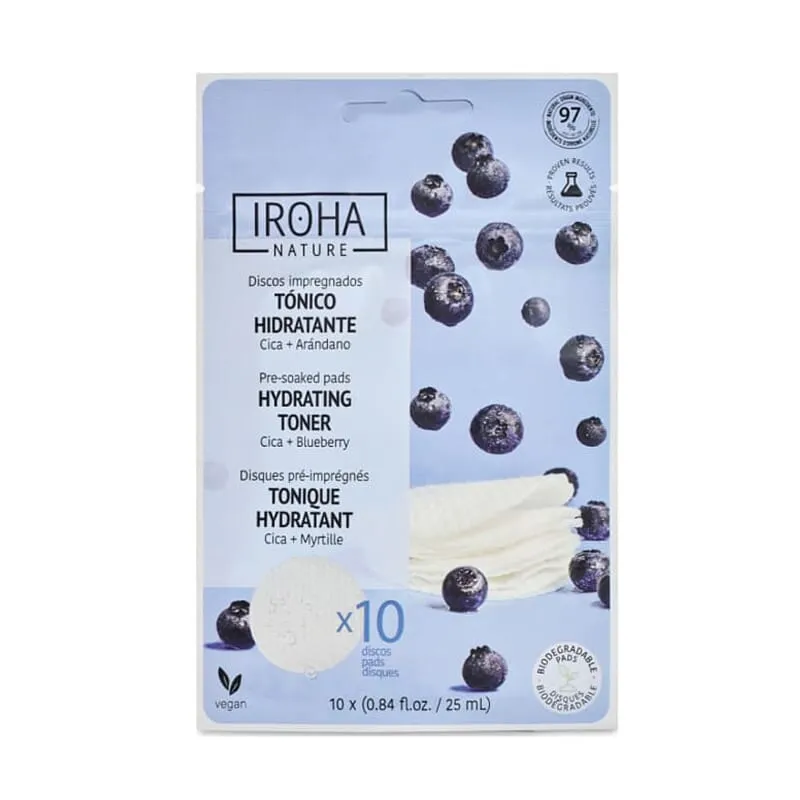 Discos Tonificantes E Hidratantes Cica Y Arándanos 10 Uds