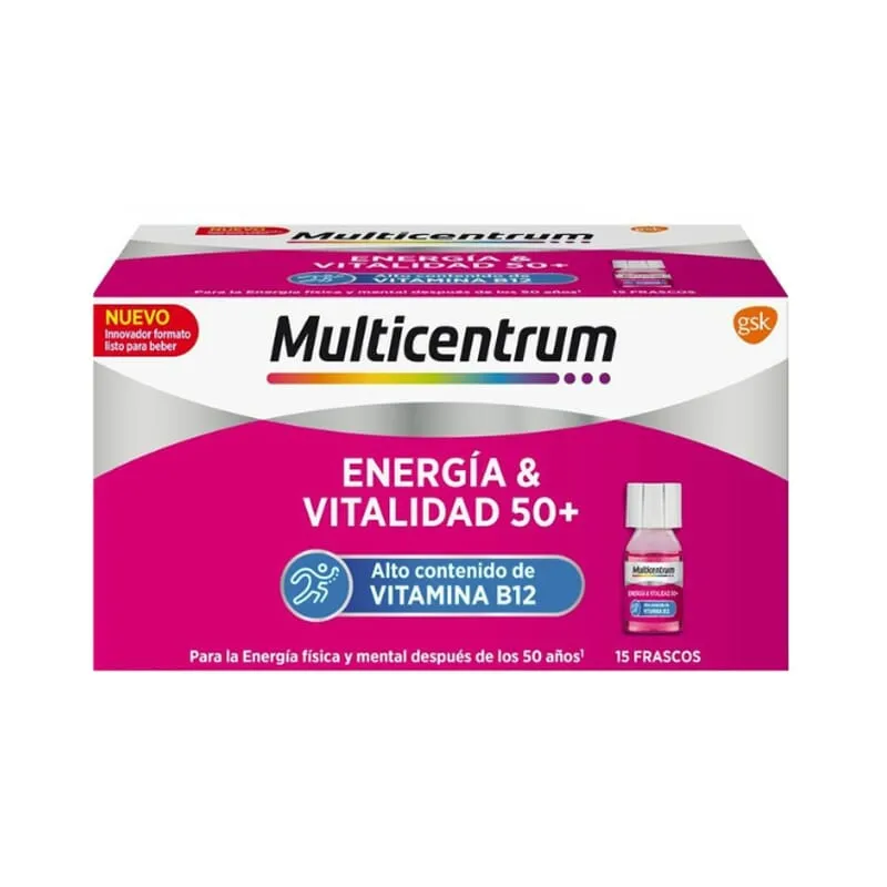 Multicentrum Energía y Vitalidad 50+ 15 Uds 7 ml