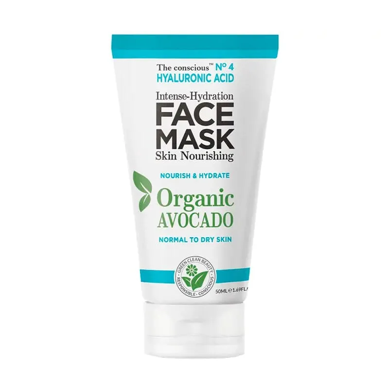 Hyaluronic Acid Intense-Hydration Face Mask Organic Avocado 50 ml