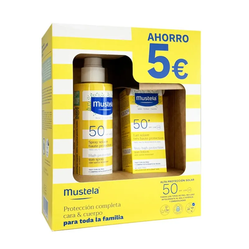 Pack Solar Spray Bebés SPF50 200 ml + Crema Facial SPF50+ 40 ml