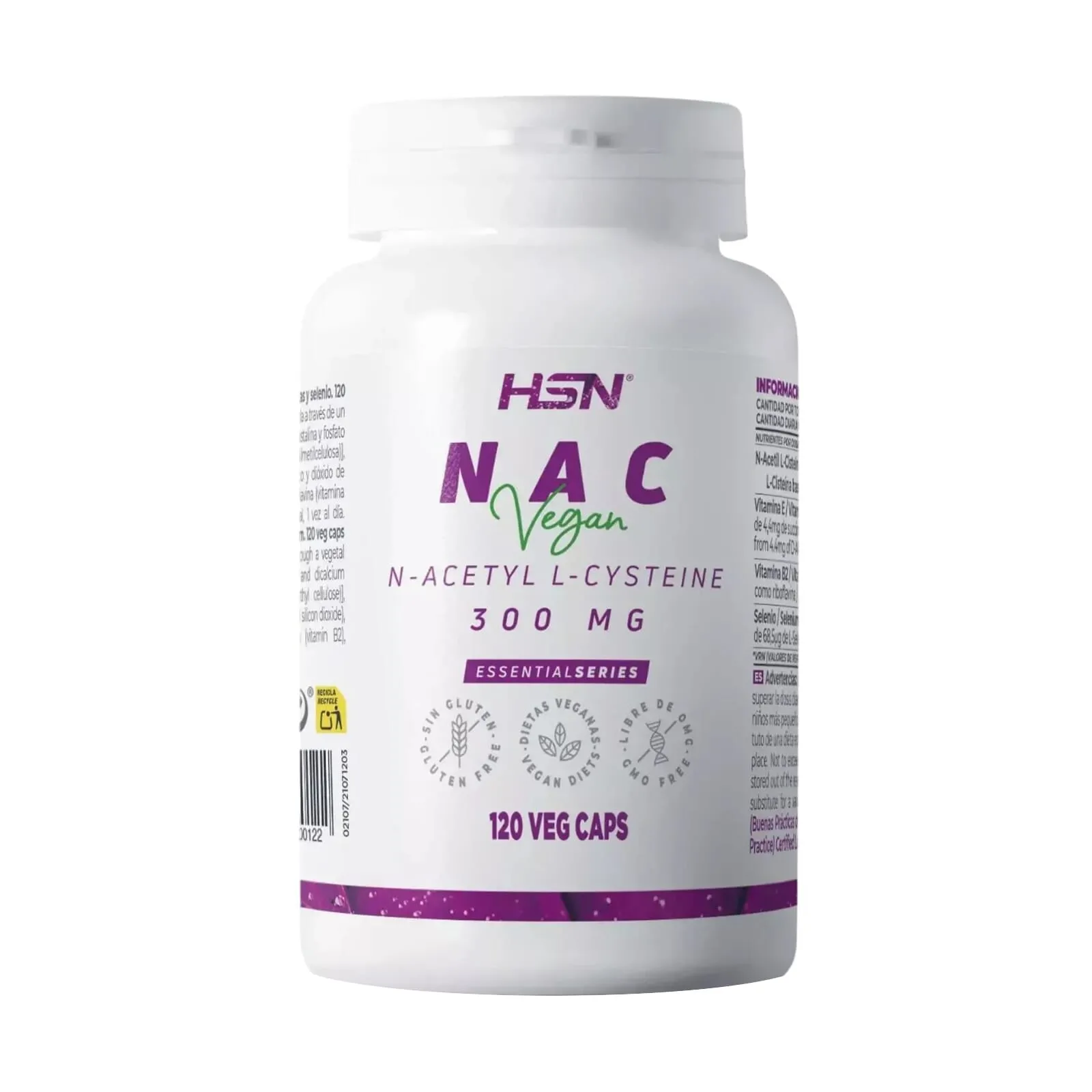 Nac N-Acetil-L-Cisteina 300 mg 120 VCaps