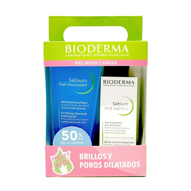 Bioderma Pack Sebium Mat Control 30 ml + Sebium Gel Moussant