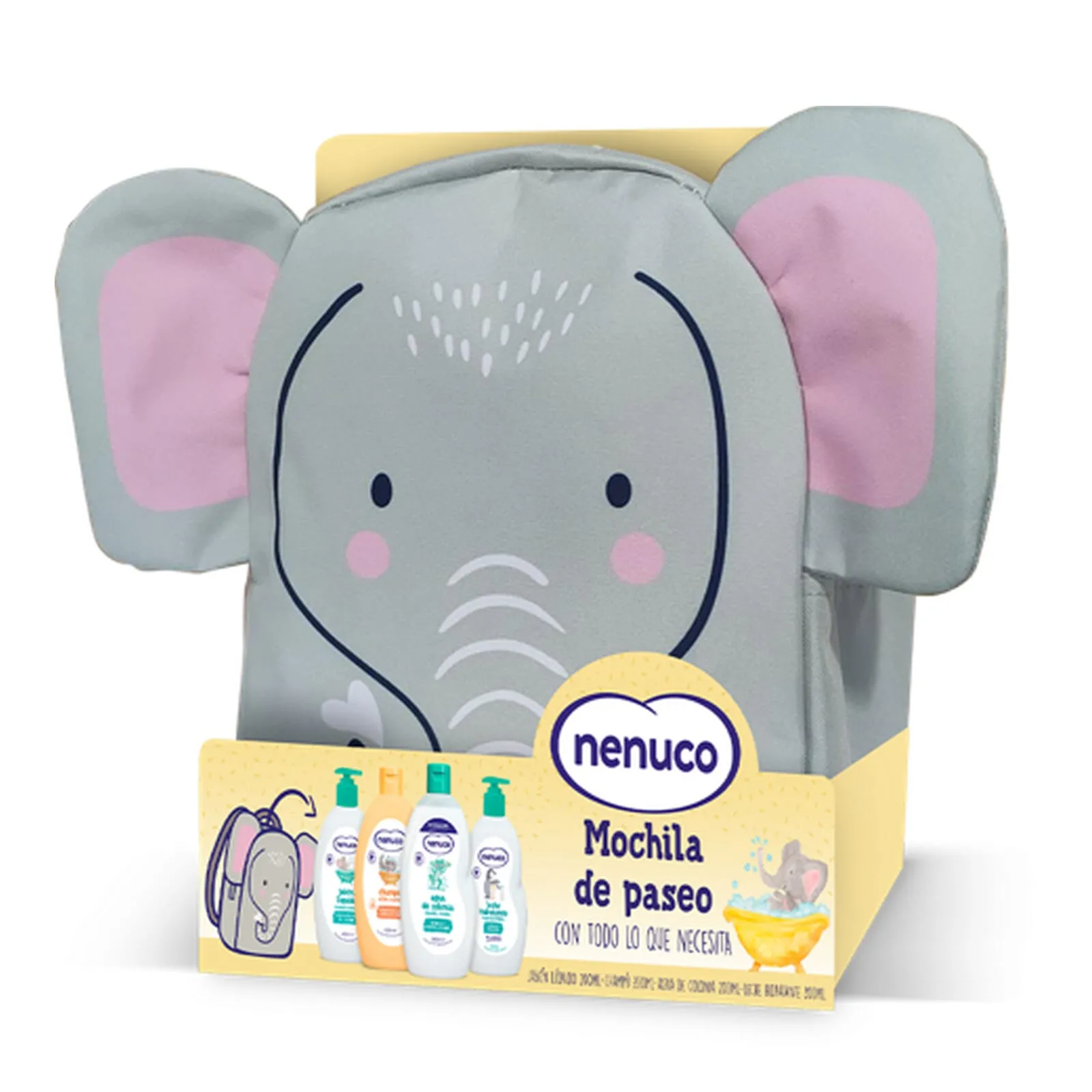 Mochila Elefante Set 4 Piezas