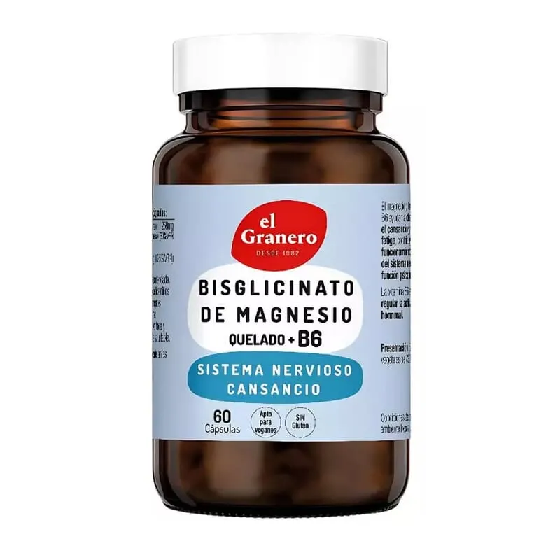 Bisglicinato De Magnesio Con B6 60 Caps