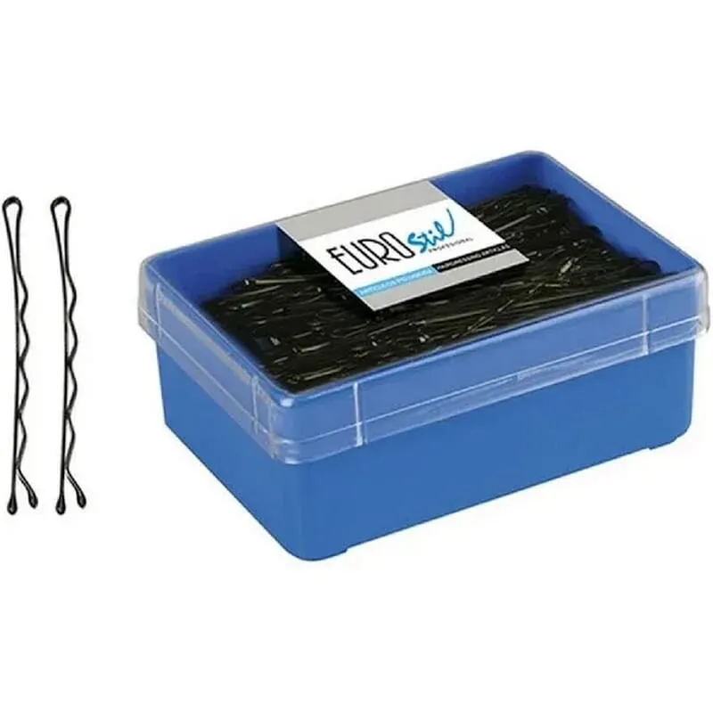 Eurostil 150 Clips Negro 65 mm 150 Uds