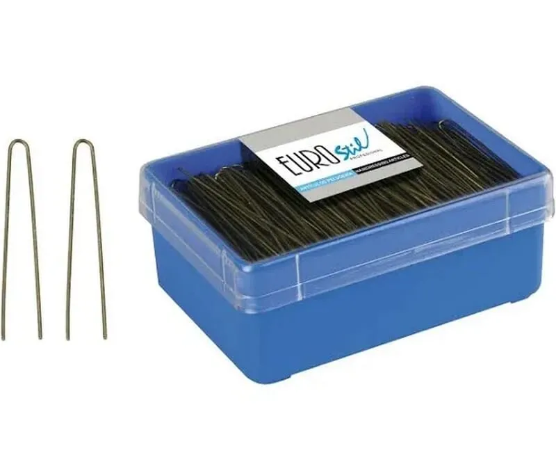 Eurostil 400 Horquillas Moño 65 mm #Bronce 400 Uds