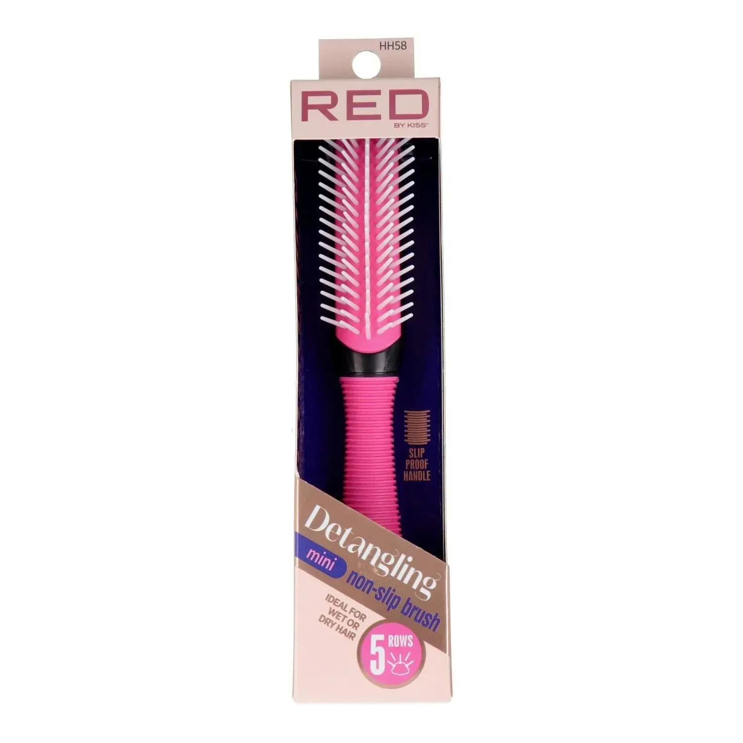 Detangling Non-Slip Mini Brush 5 Rows