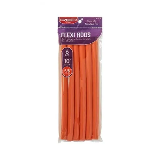 Flexi Rods 25 cm 5/8" Rulos Flexibles #Orange 6 Uds