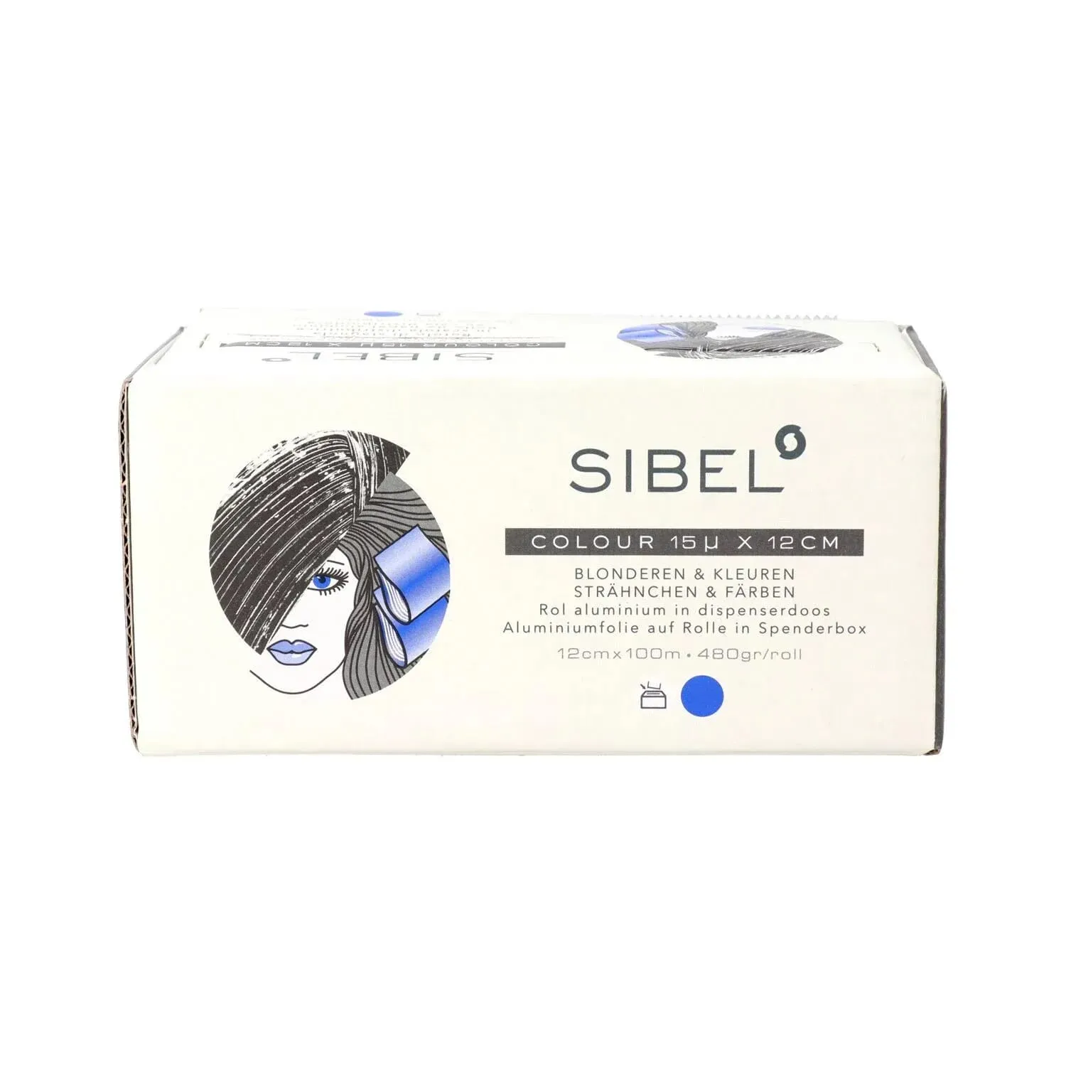 Sibel High Light Papel Aluminio 15 Micras 12 cm #Azul