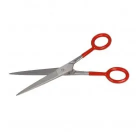 Tijera Professional Metal Silver Mango Rojo 7"