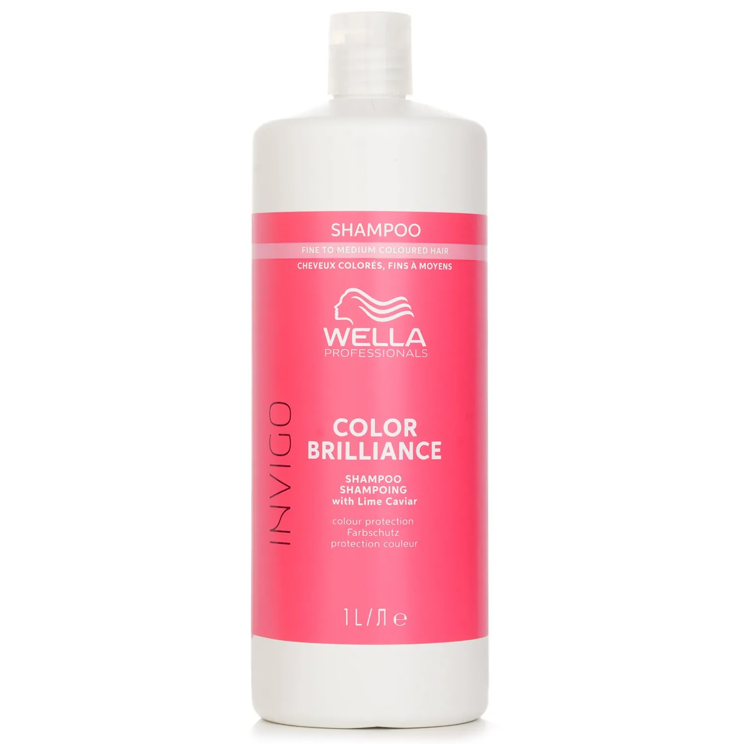 Champú Invigo Color Brilliance con caviar de lima para cabello teñido de fino a medio