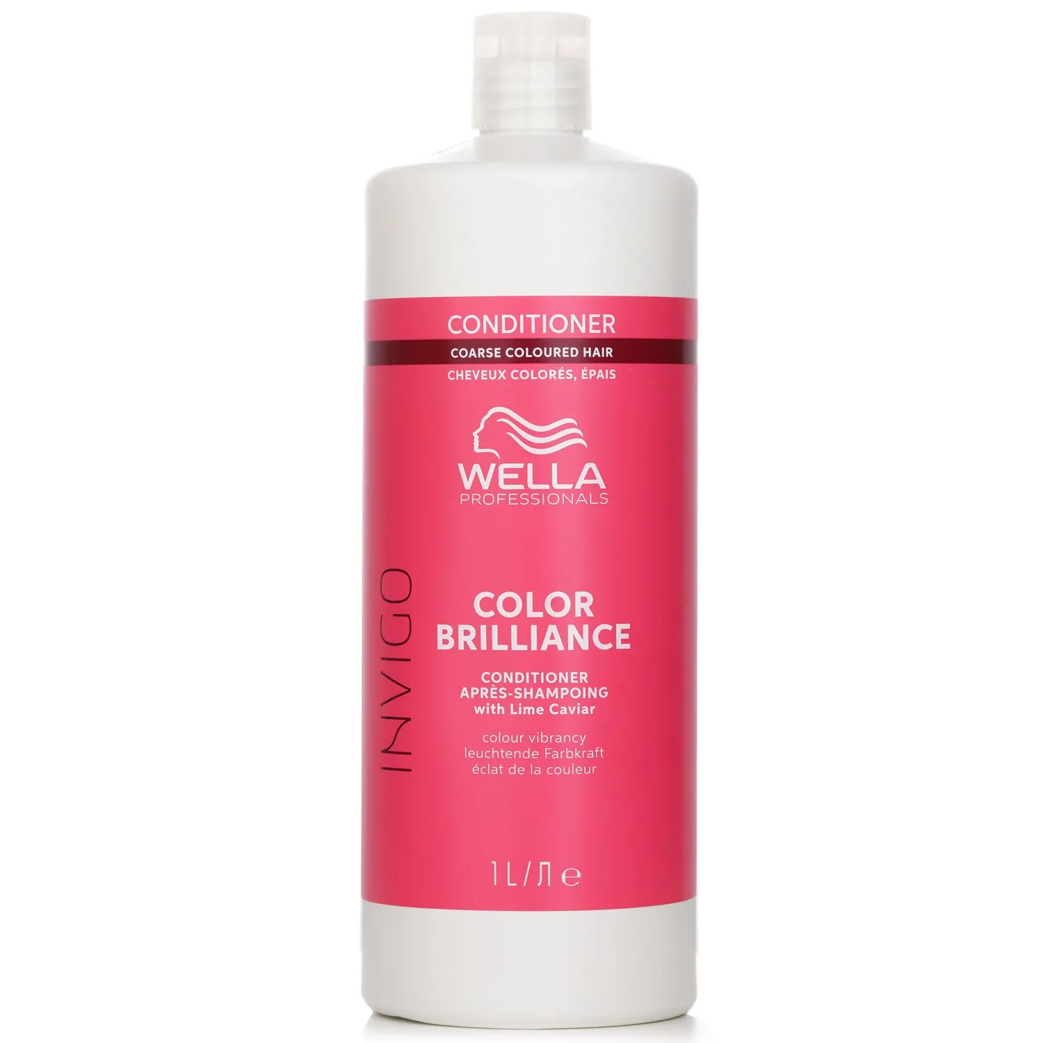 Acondicionador Invigo Color Brilliance con caviar de lima para cabello teñido grueso