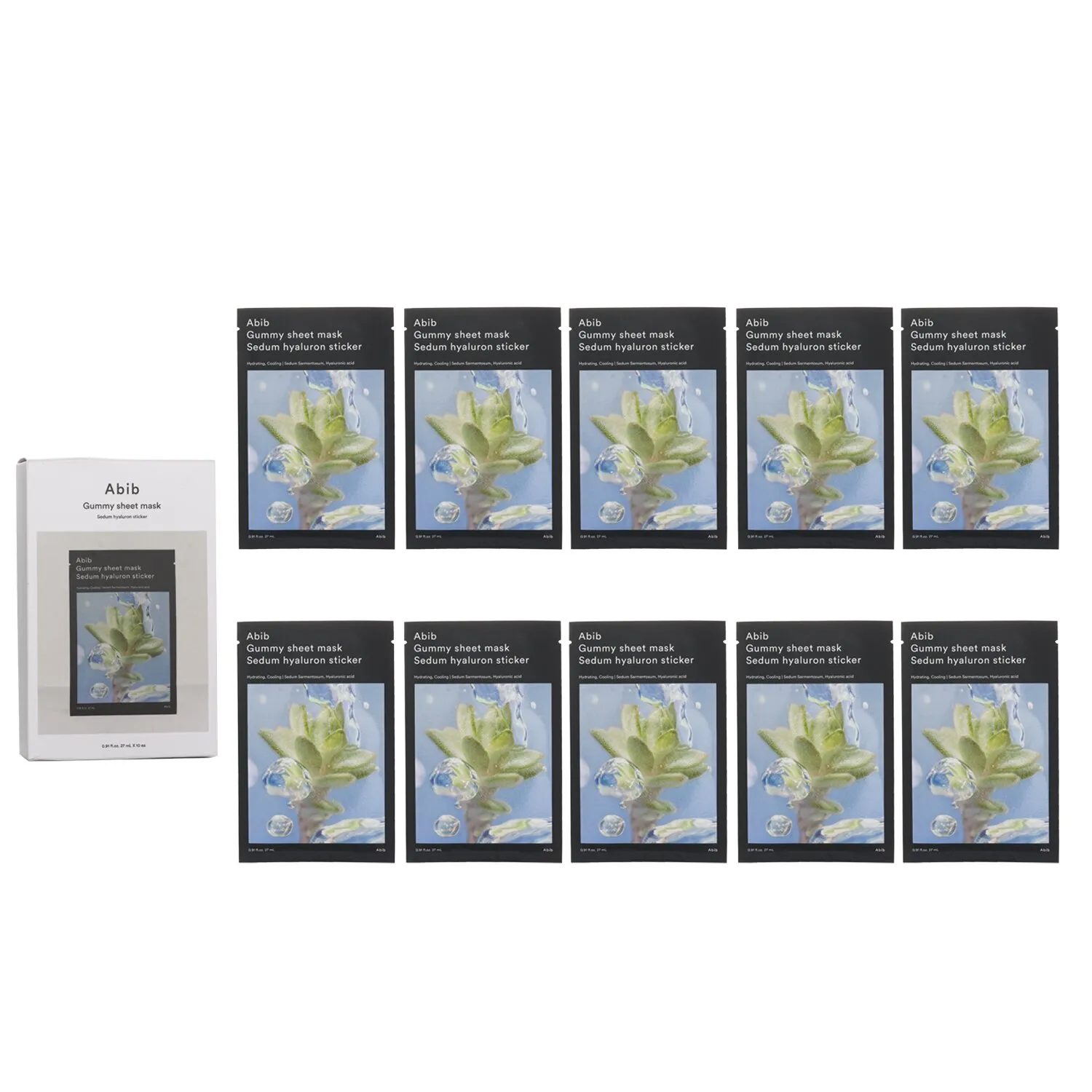 Gummy Sheet Mask Sedum Hyaluron Sticker