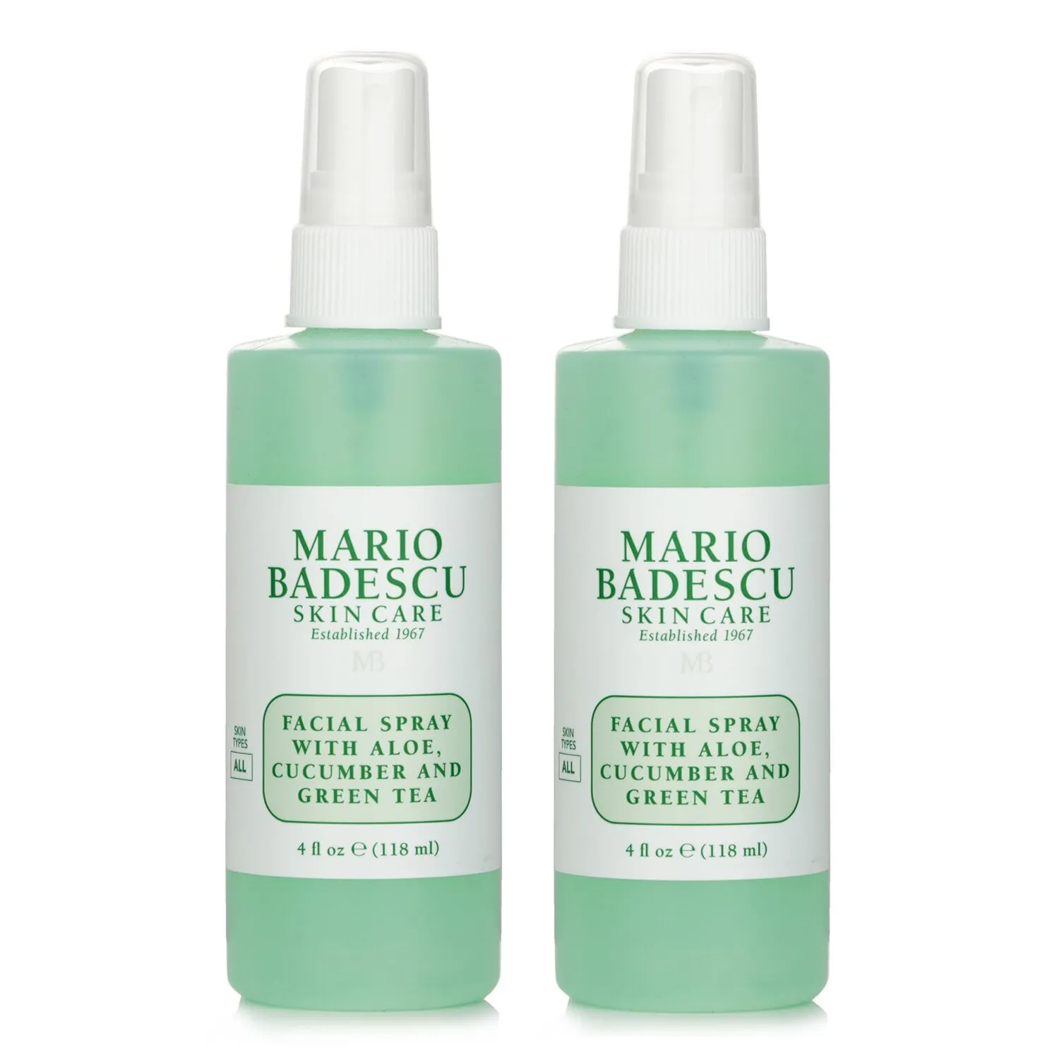 【Set 1+1】Spray facial con aloe, pepino y té verde - Para todo tipo de piel