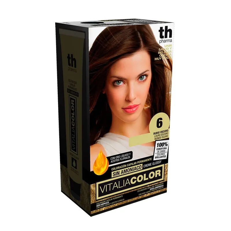 Th Pharma Vitalia Color Tinte Nº6 Sin Amoniaco Rubio Oscuro