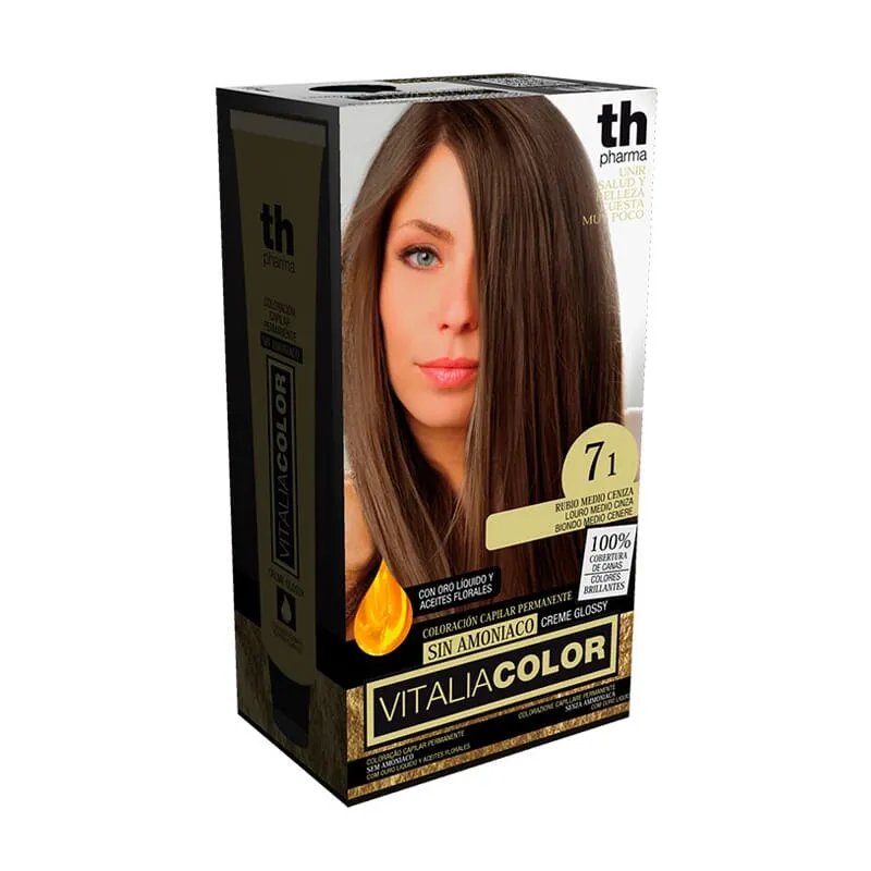 Th Pharma Vitalia Color Tinte Nº7.1 Sin Amoniaco Rubio Ceniza