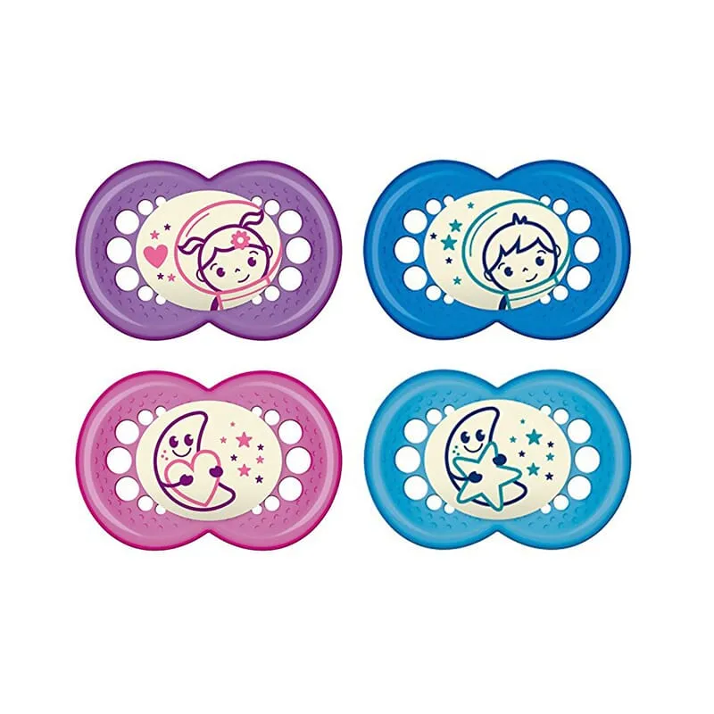 Mam Night Chupete Silicona +6 M 2 Ud