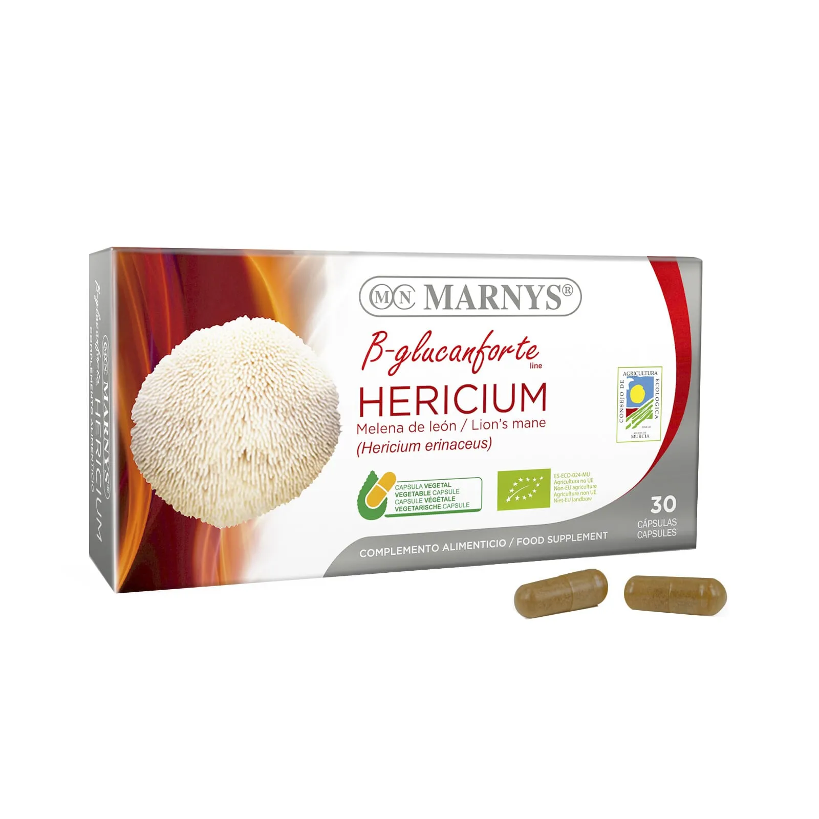 Hericium Melena de León Bio 30 Vcaps