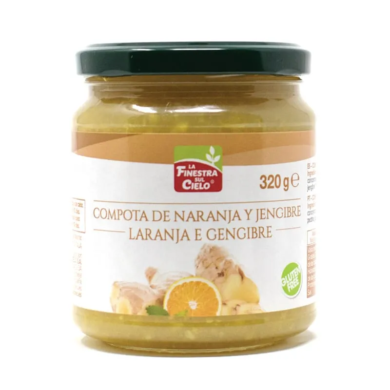 Compota de Naranja y Jengibre Bio 320g