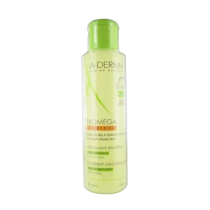 A-Derma Exomega Control Limpiador 2 en 1 Cabello Cuerpo 500ml