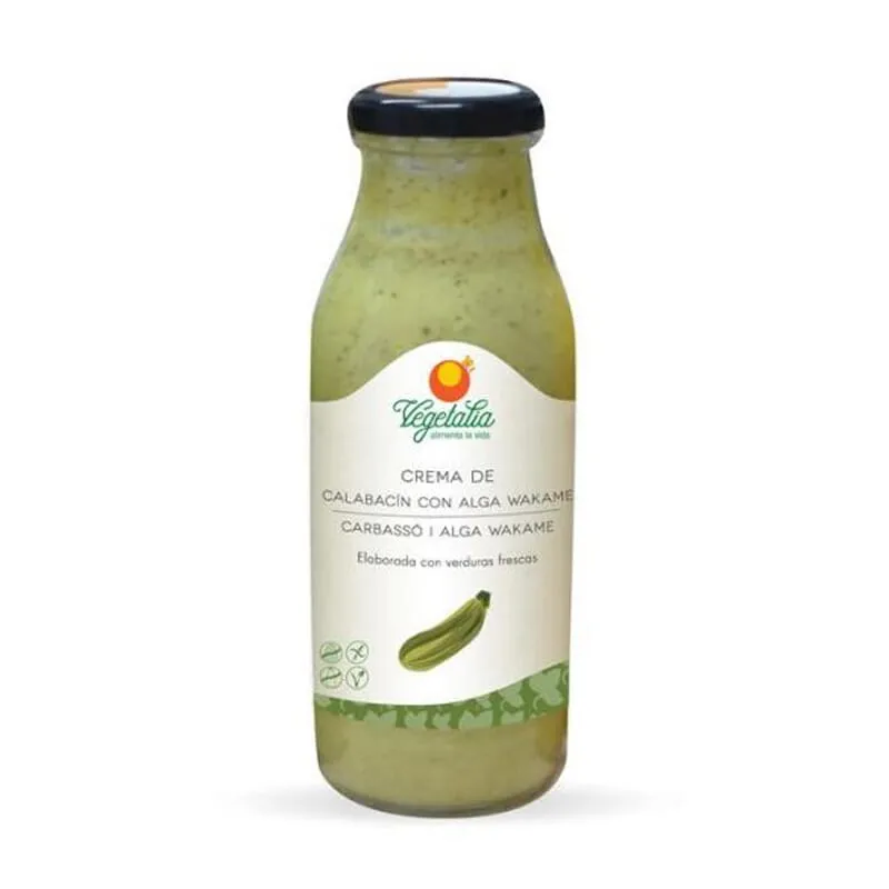 Crema de Calabacín con Alga Wakame Bio 500ml