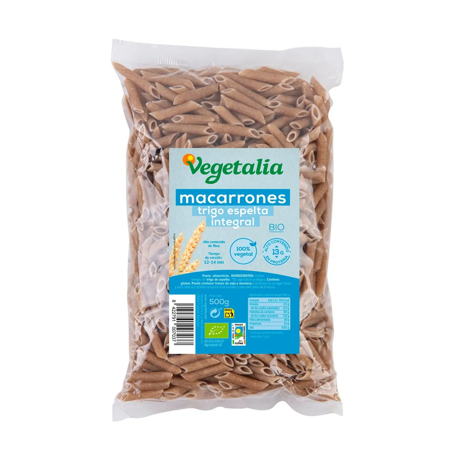 Macarrones De Espelta Integral Eco 500g
