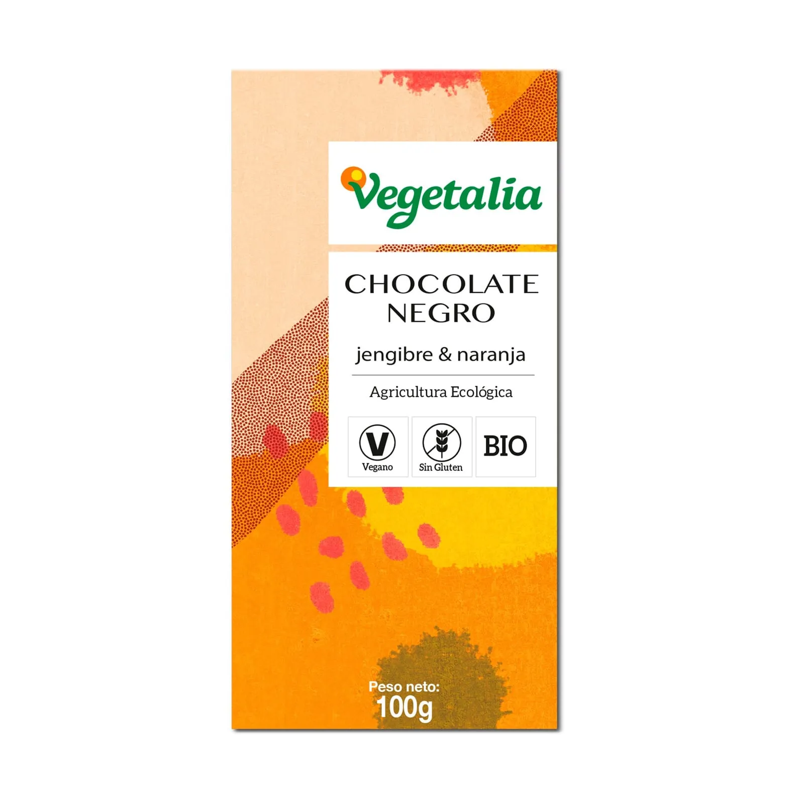 Chocolate Negro Con Jengibre Y Naranja Bio 100g