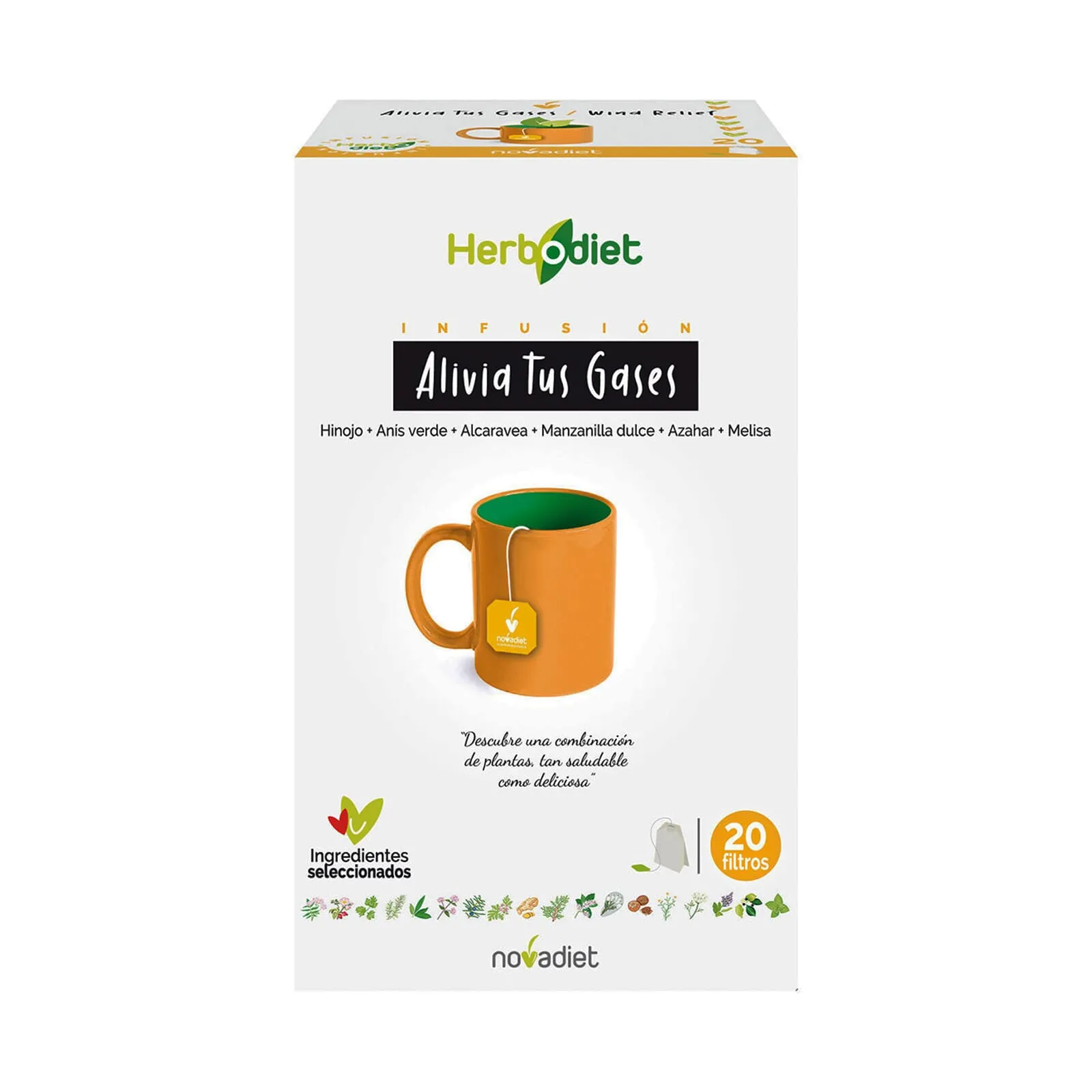 Herbodiet Alivia tus Gases 20 Infusiones