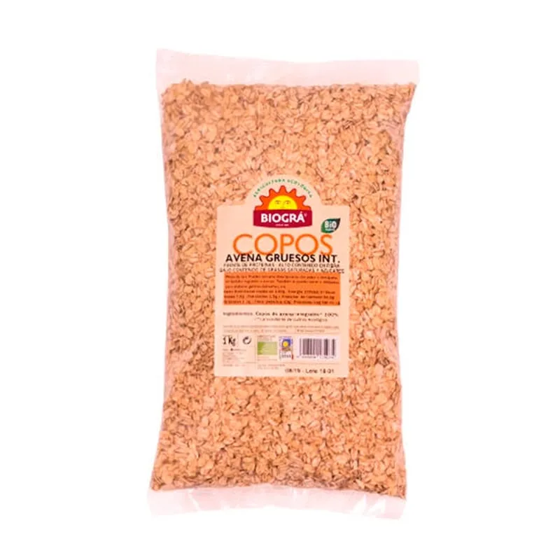 Copos De Avena Gruesos Integrales Bio 1kg