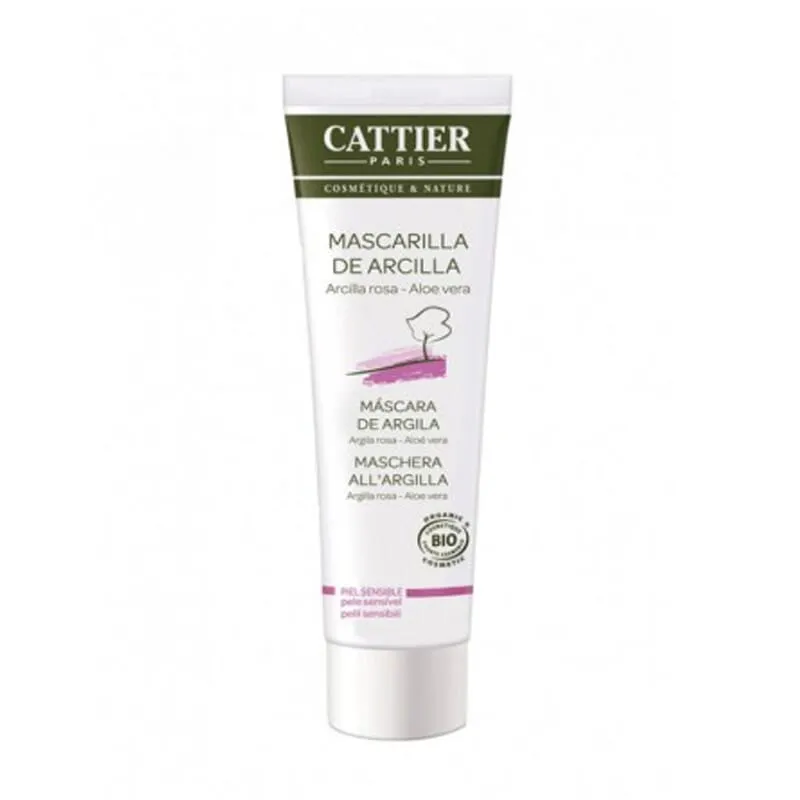 Cattier Mascarilla de Arcilla Rosa Piel Sensible Bio 100ml