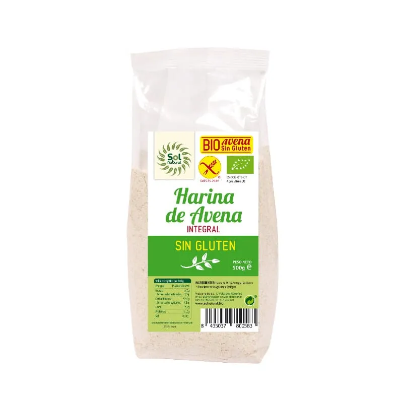 Harina de Avena Integral Sin Gluten Bio 500g