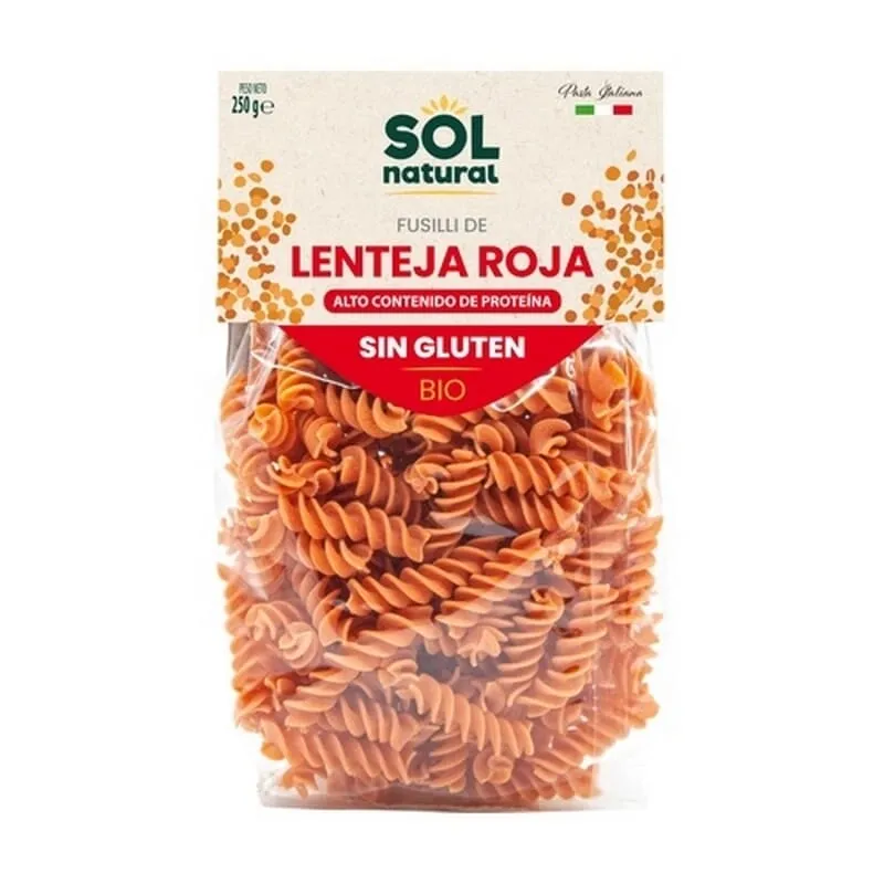 Fusilli De Lenteja Roja Bio 300g