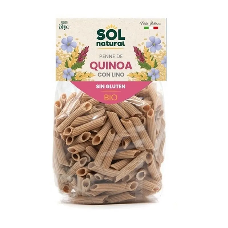 Macarrones De Quinoa Y Lino Sin Gluten Bio
