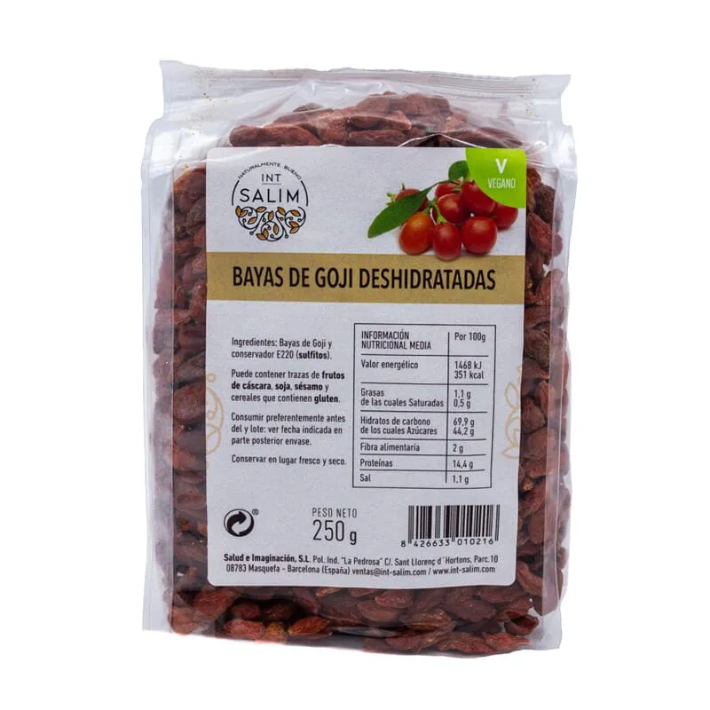 Bayas De Goji Deshidratadas Eco 250g