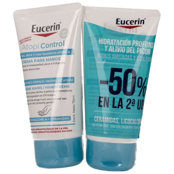 Eucerin Duplo AtopiControl Crema Manos 2x75ml
