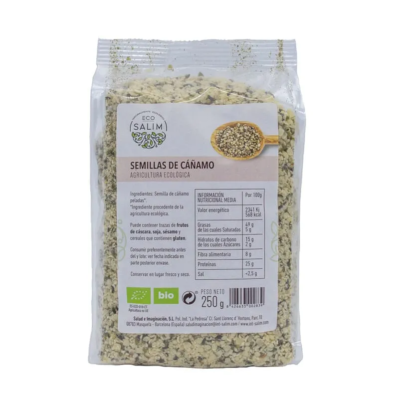 Semillas De Cáñamo Eco 250g
