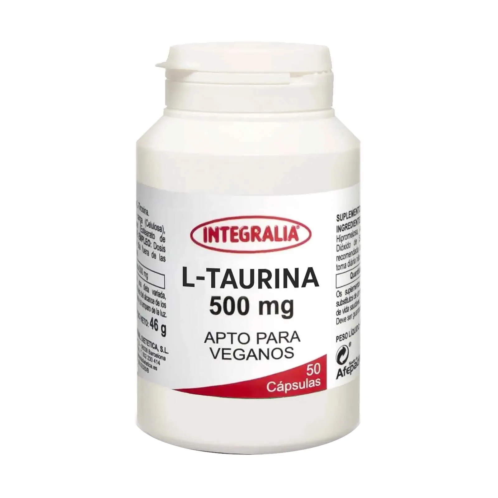 L-Taurina 500 mg 50 Caps