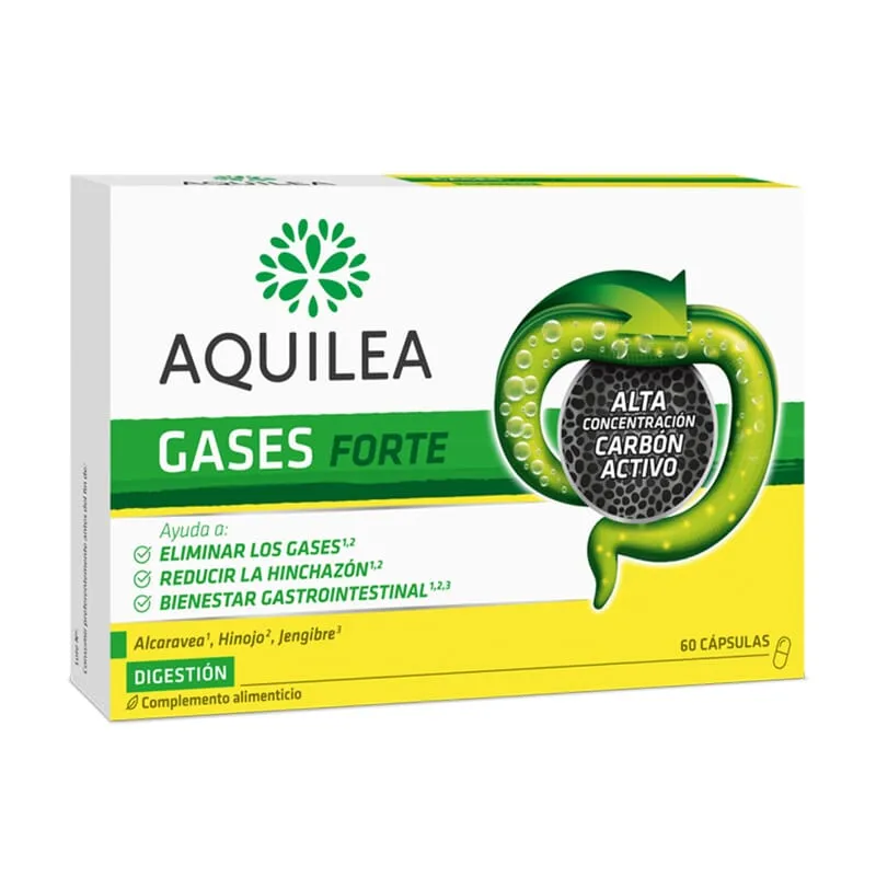 Aquilea Gases Forte Carbón Vegetal 60 Caps
