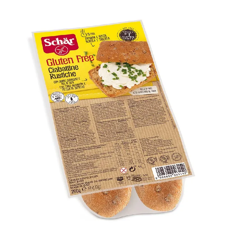 Ciabattine Pan Chapata Rústica Sin Gluten 200g