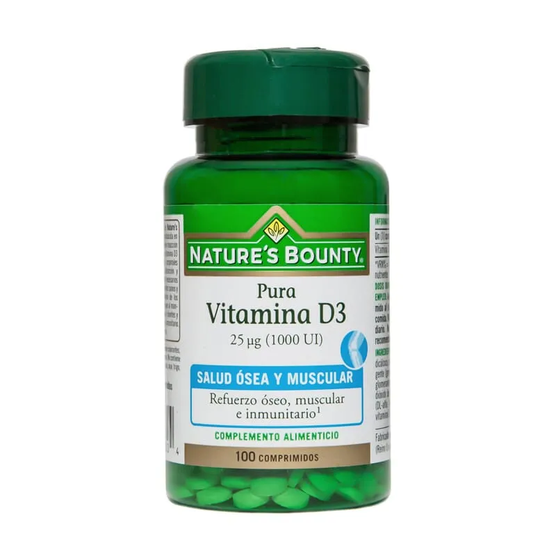 Vitamina D3 25 Mcg (1000UI) 100 Tabs