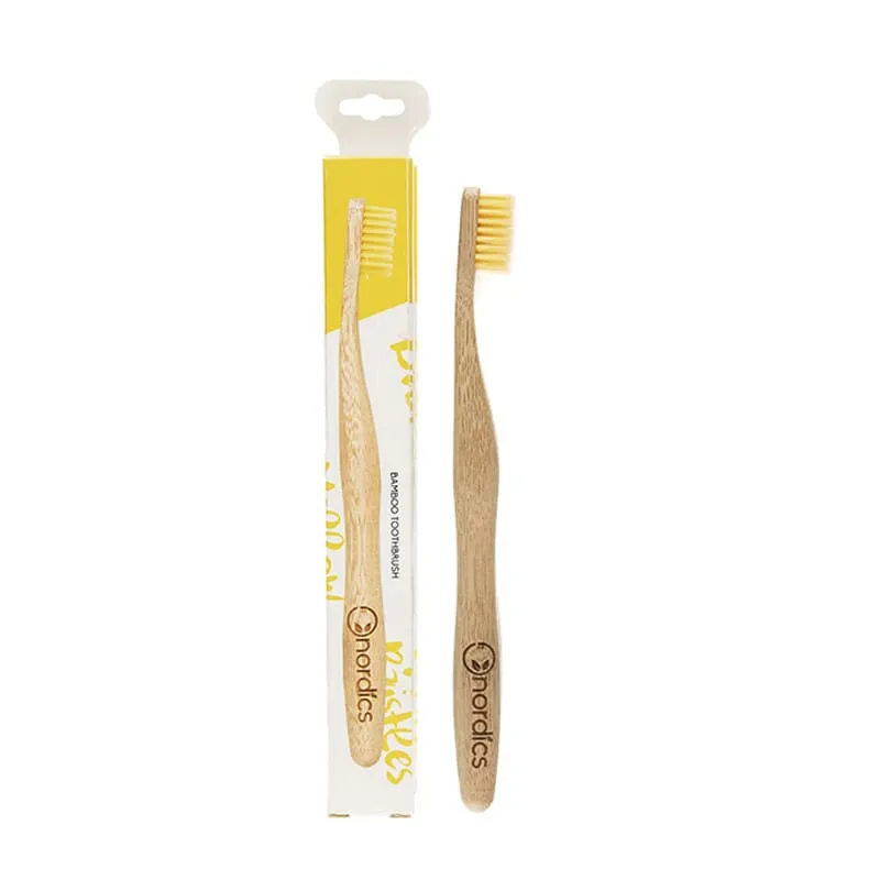 Cepillo Dental bambú  Amarillo 1Ud