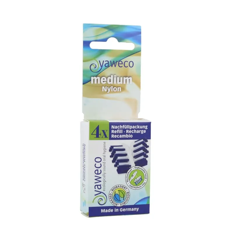 Recambio Cepillo Nylon Medio Ecológico 4Ud