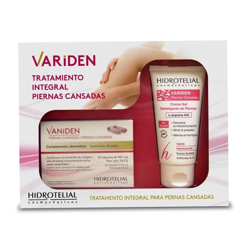 Hidrotelial Vaniden 30 Caps+ Variden 75ml Piernas Cansadas