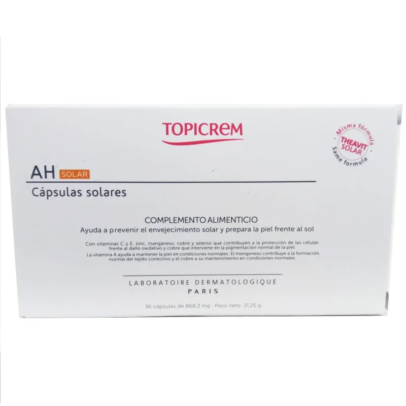 Topicrem Theavit AH Solar 36 Caps