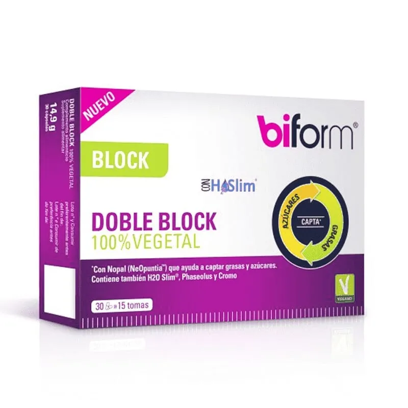 Doble Block 100% Vegetal 30 Caps