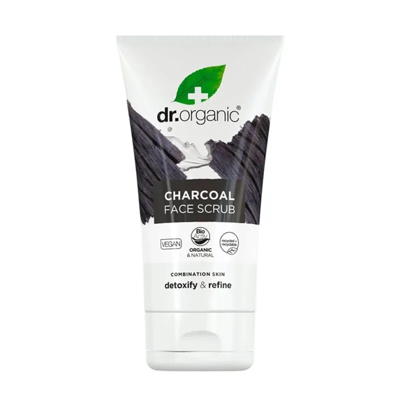 Dr Organic Exfoliante facial de carbón activado 125ml